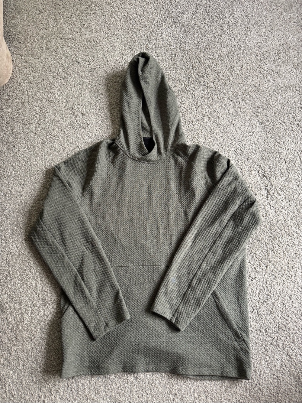 lululemon athletica Olive Green Hooded Pullover Sweatshirt